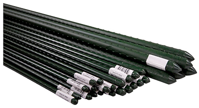 Heavy Duty Green Coated Steel Plant Stake, 6-ft. Long