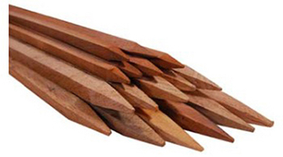 Hardwood Plant Stakes, 4-ft. X 3/4" X 3/4", 5-pk, Kiln Dried
