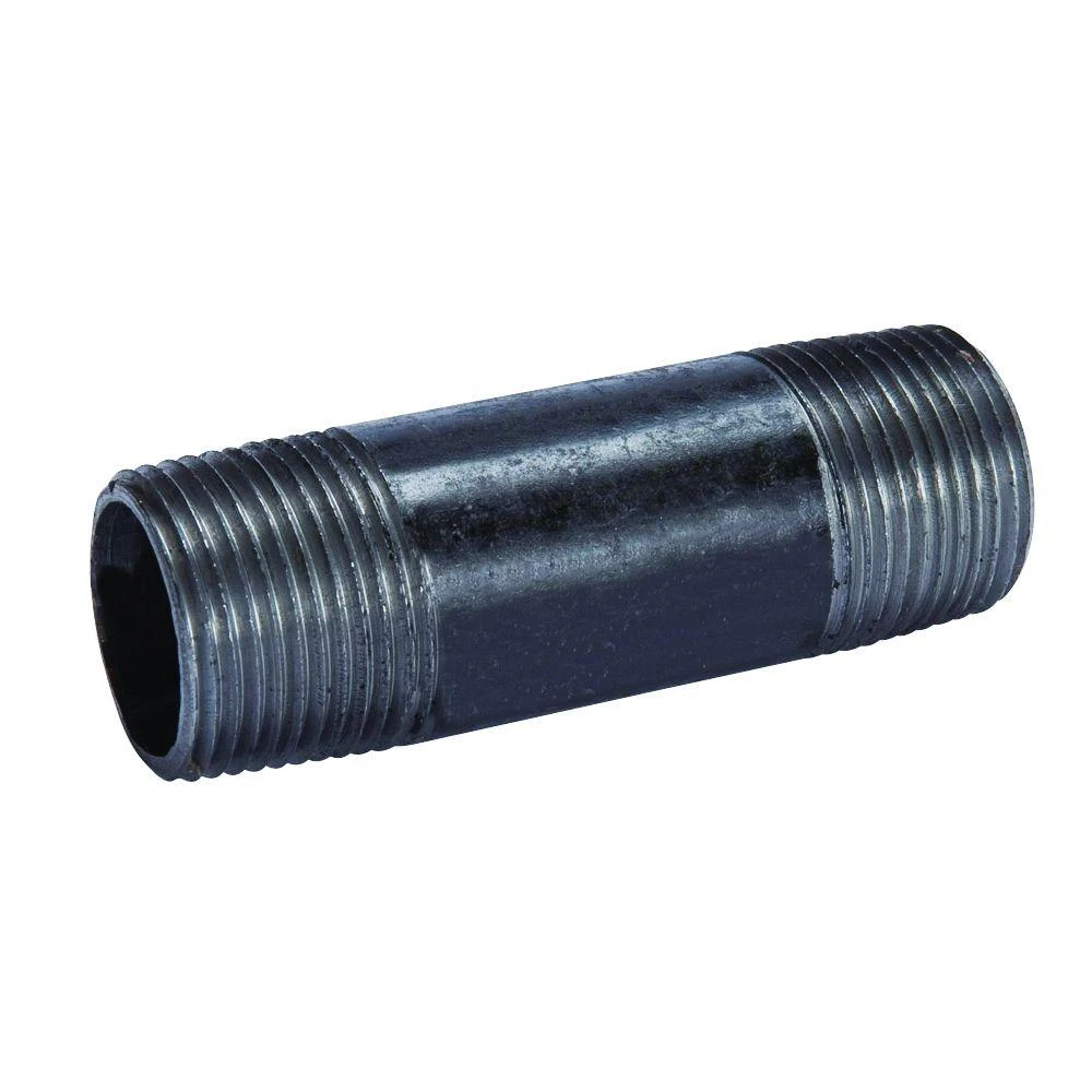 3/8 Inch X 3 Inch Black Steel Nipple Pipe Fitting