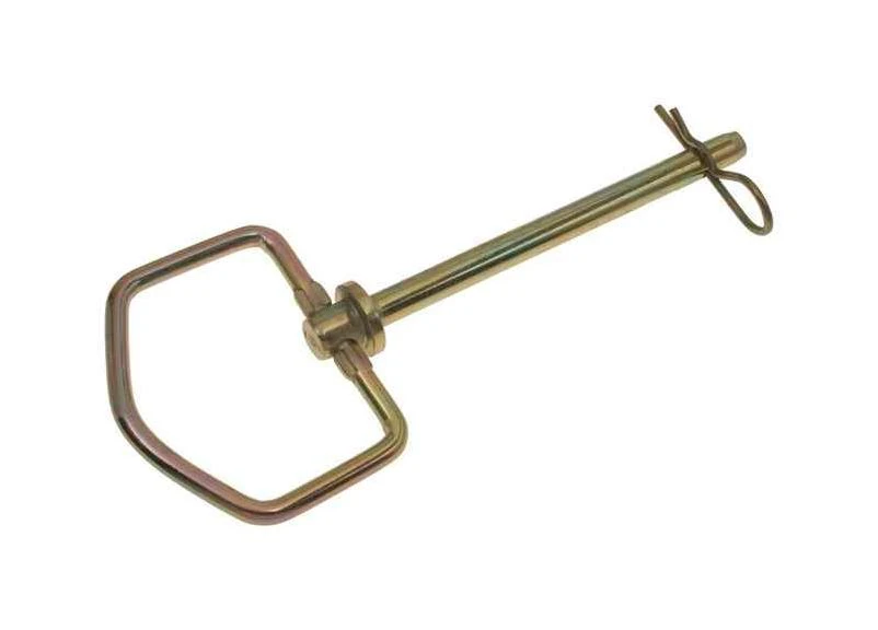 Hitch Pin Zinc-Plated Steel 3/8 Inch Diameter by 4 and 1/4 Inch Length