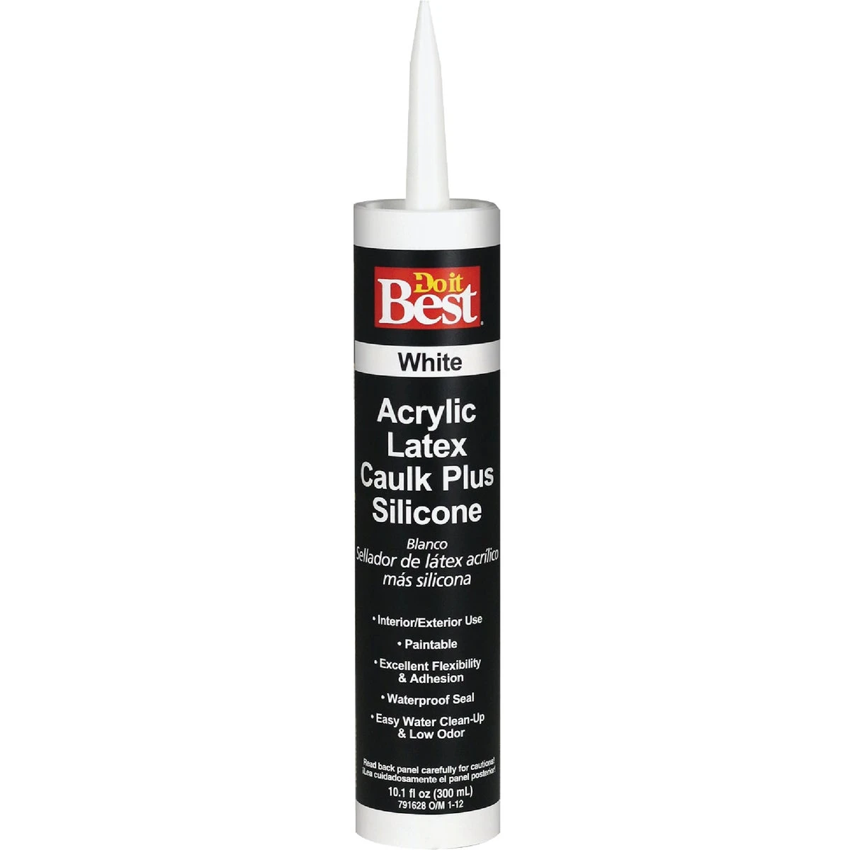 10.1 Oz. White Siliconized Acrylic Latex Caulk - Model 78055