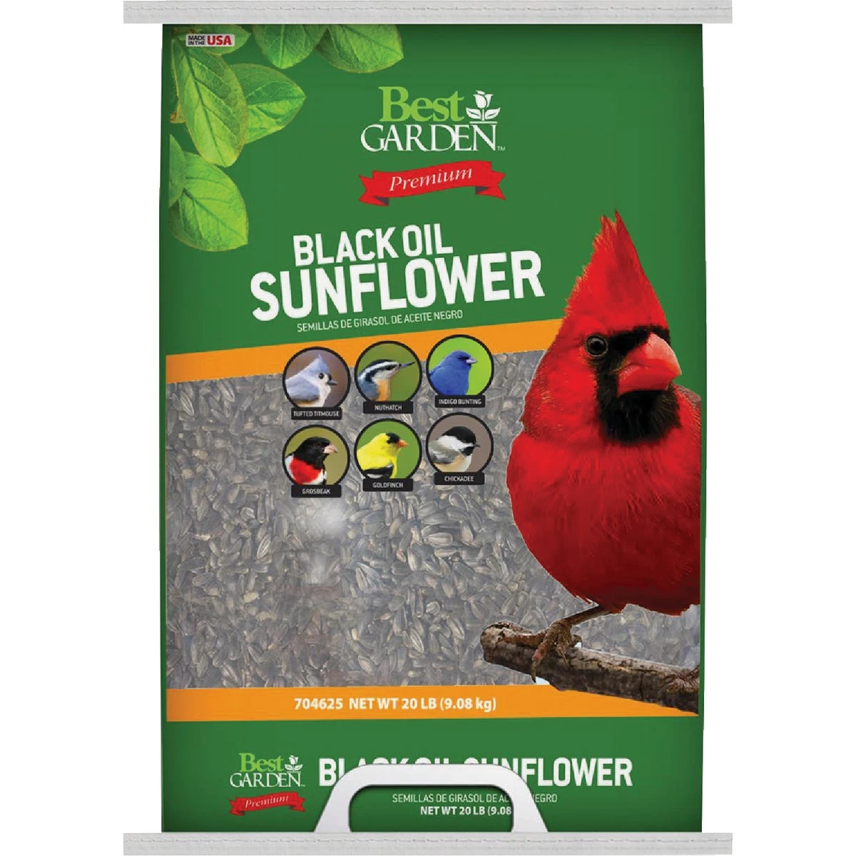 20 Pound Black Oil Sunflower Wild Bird Seed - Premium Bird Food
