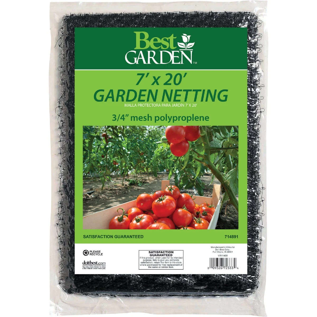 3/4 In. Mesh 7 Ft. X 20 Ft. Protective Garden Netting