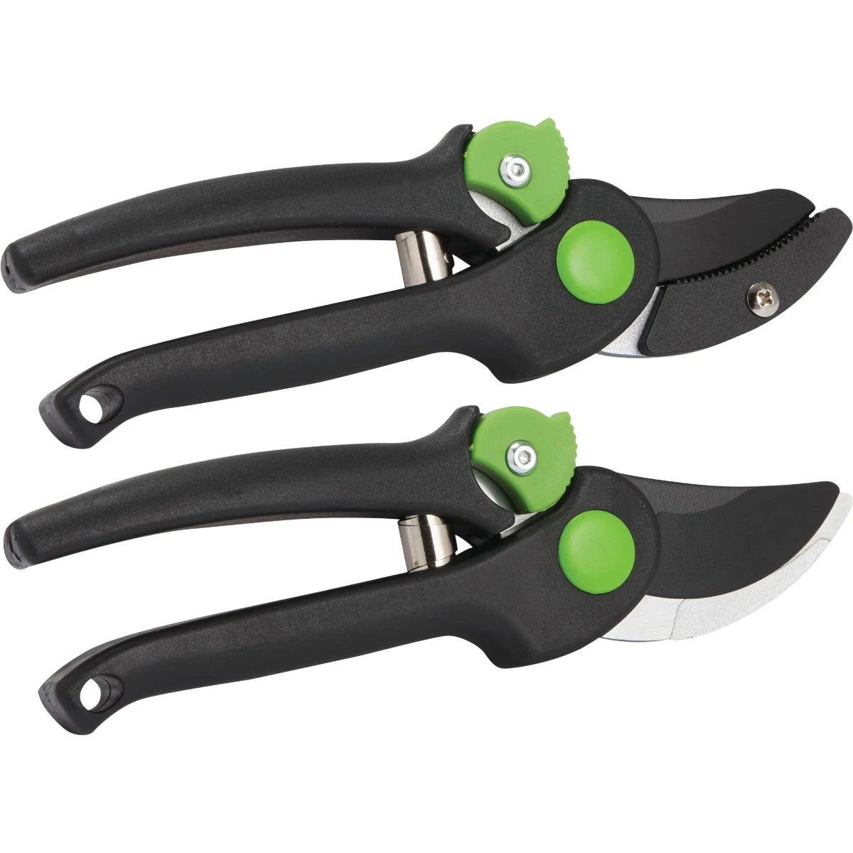 8 Inch Bypass Pruner And 7.5 Inch Anvil Pruner Set - High Carbon Steel