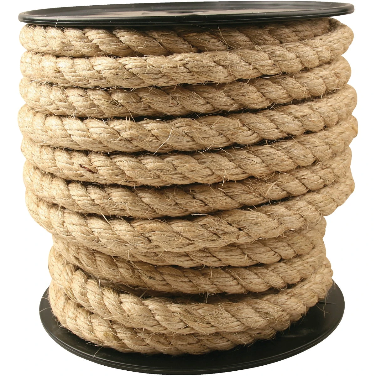 3/4" X 75' Tan Sisal Fiber Rope - Biodegradable, Weather Resistant, 440 Lb Load Capacity