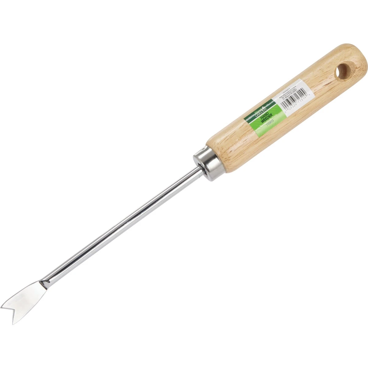 12 Inch Hand Weeder With Chrome-plated Blade And Wooden Handle