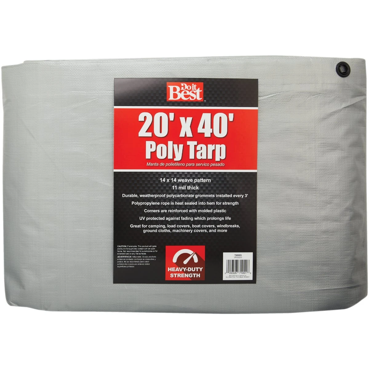 TARP 20' X 40' HD SILVER