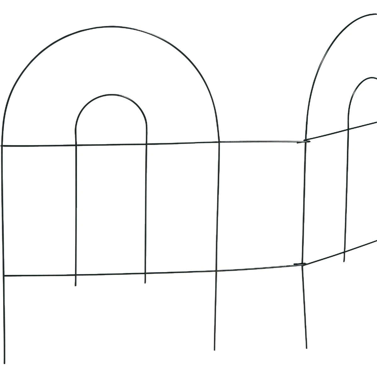8 Ft. Powder-coated Green Wire Folding Fence - Durable & Easy To Store