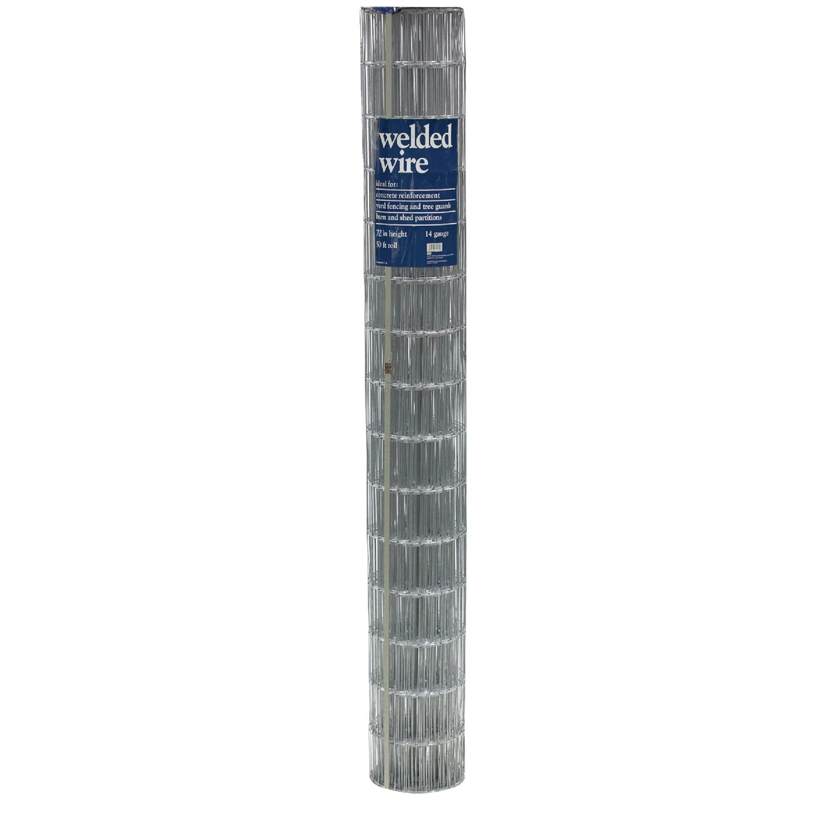 72 Inch High X 50 Feet Long Galvanized Welded Wire Fence - 14 Gauge, 2x4 Mesh