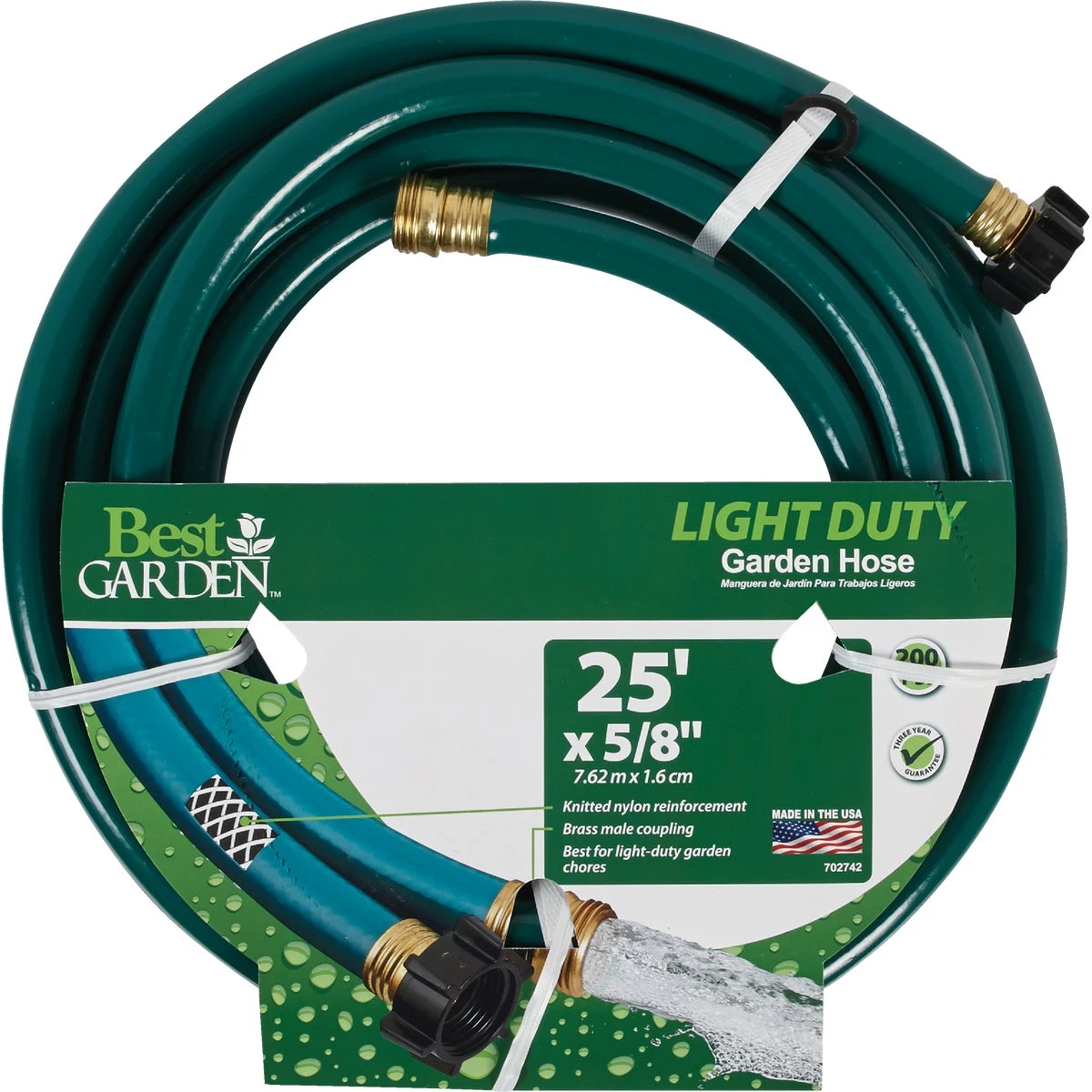 GARDEN HOSE 5/8" X 25' LIGHT DT