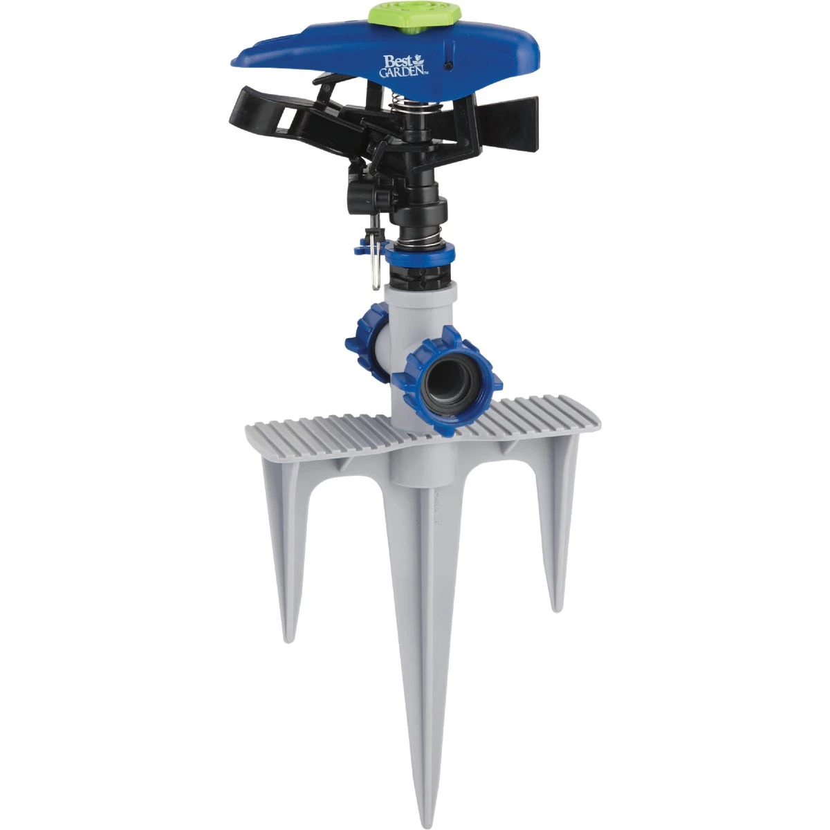 Poly Triple Spike Impulse Sprinkler - 5800 Sq. Ft. Coverage, Model Jr0739