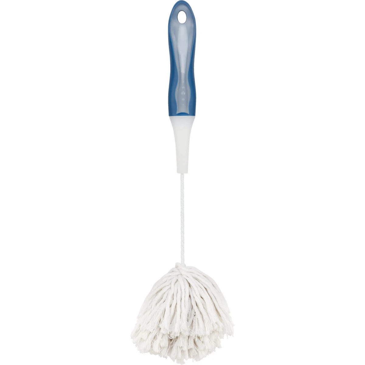 Blue Rubber Handle Dish Mop With Synthetic Yarn And Grip Handle