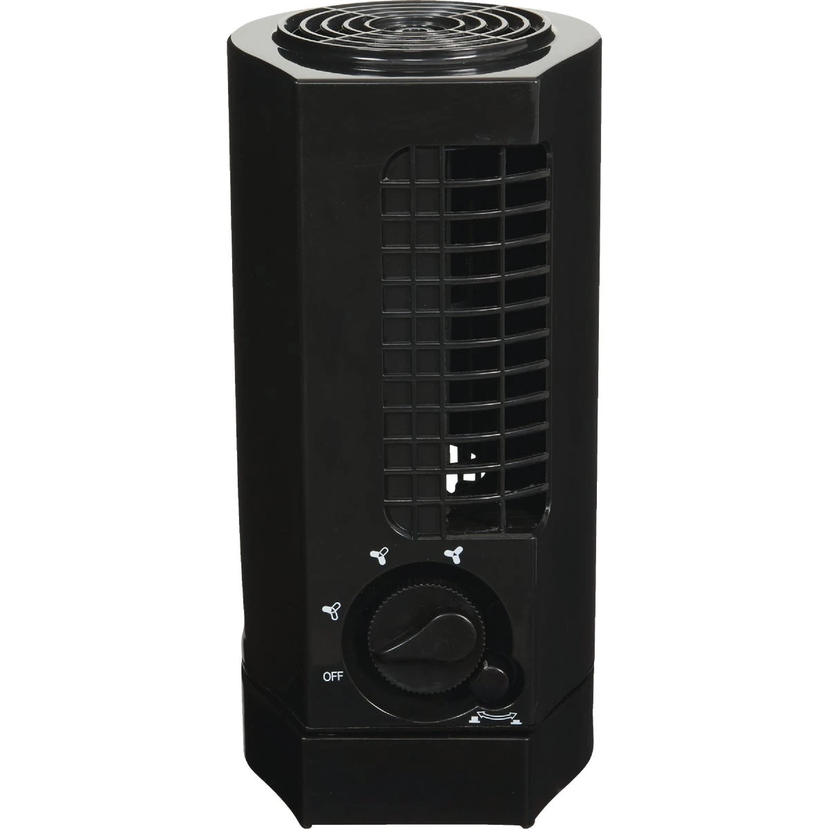 12 Inch 2-speed Black Mini Tower Table Fan - Compact And Efficient
