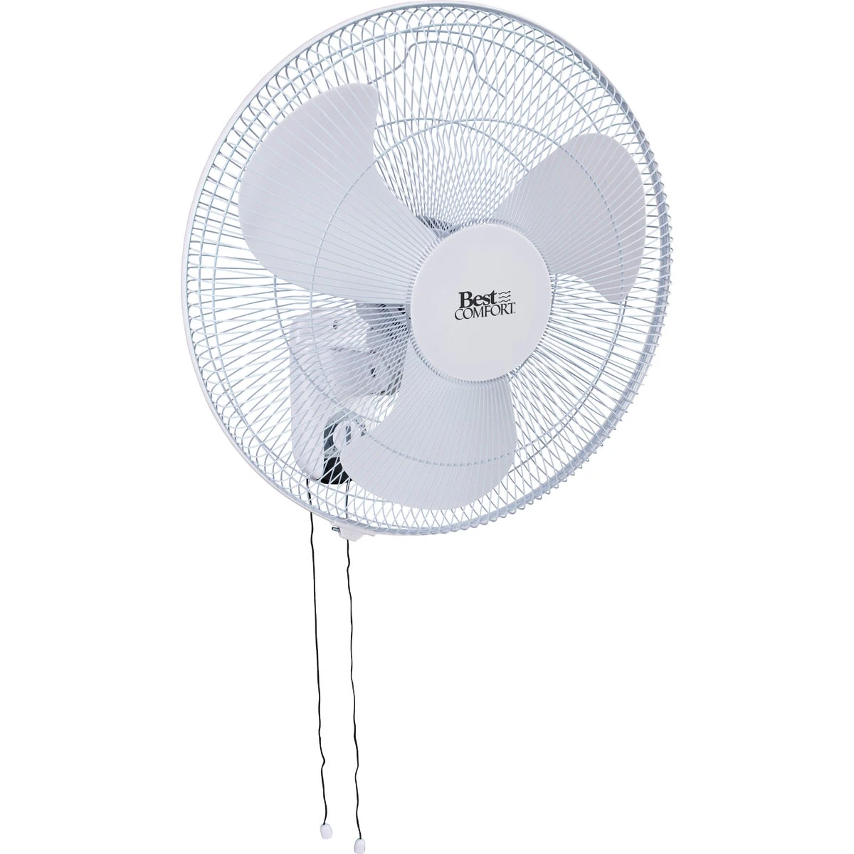 18 Inch 3-speed White Oscillating Wall-mount Fan - Model Fw45-f3