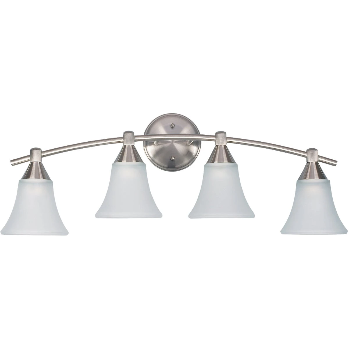 Grace 4-bulb Brushed Nickel Vanity Bath Light Bar - Elegant Design