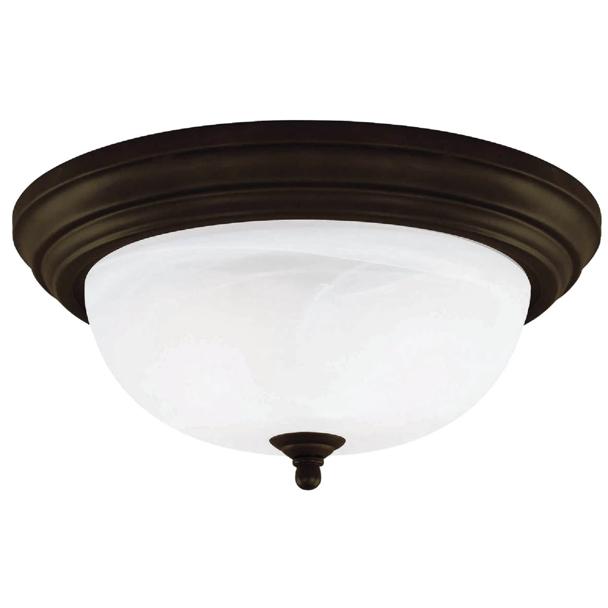 11 Inch Oil Rubbed Bronze Incandescent Flush Mount Ceiling Light Fixture