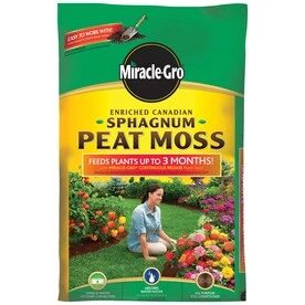 Miracle-gro 8 Quart Sphagnum Peat Moss For Gardening And Planting