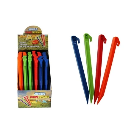 Durable Plastic Tent Stake Set - 36 Count For Outdoor Use