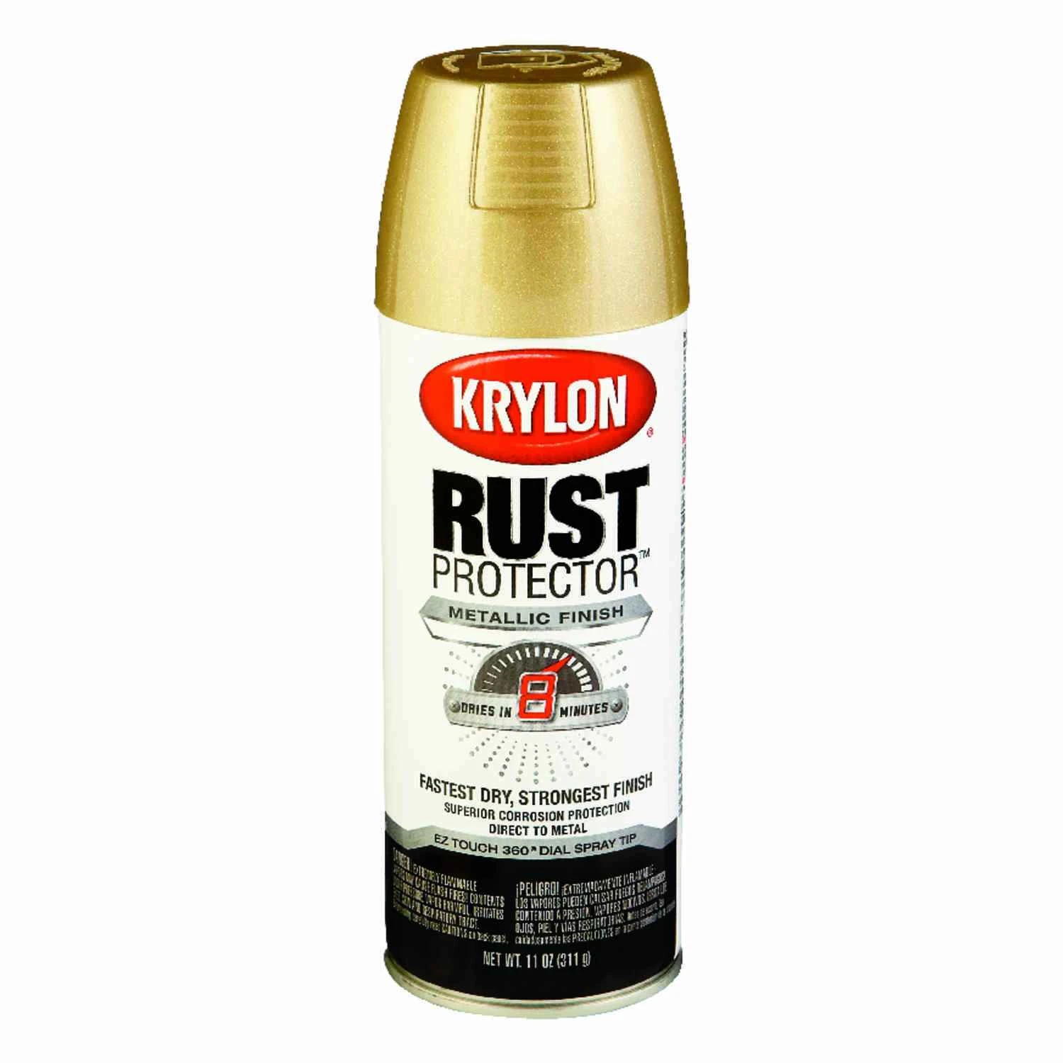 Rust Protector Brilliant Gold Spray Paint 12 Oz. - Superior Corrosion Protection