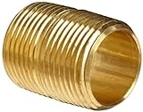 Brass Pipe Fitting Close Nipple 3/4" Npt Male 1-3/8" Length