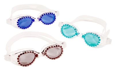 Shark Swim Goggles for Youth, 3-Pack, Adjustable Fit, Anti-Fog Lenses