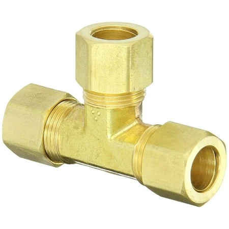 1/2 Inch Compression Tee Fitting For Plumbing Applications