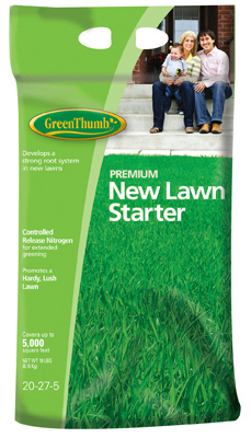 Lawn Seed Starter 20-27-5, 18 Pounds, Covers 5,000 Square Feet