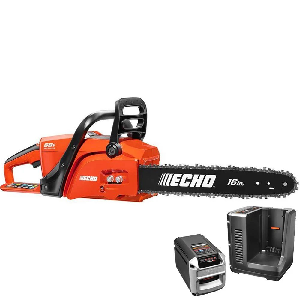 16 In. 58-volt Brushless Lithium-ion Cordless Chainsaw With 4.0 Ah Battery & Charger