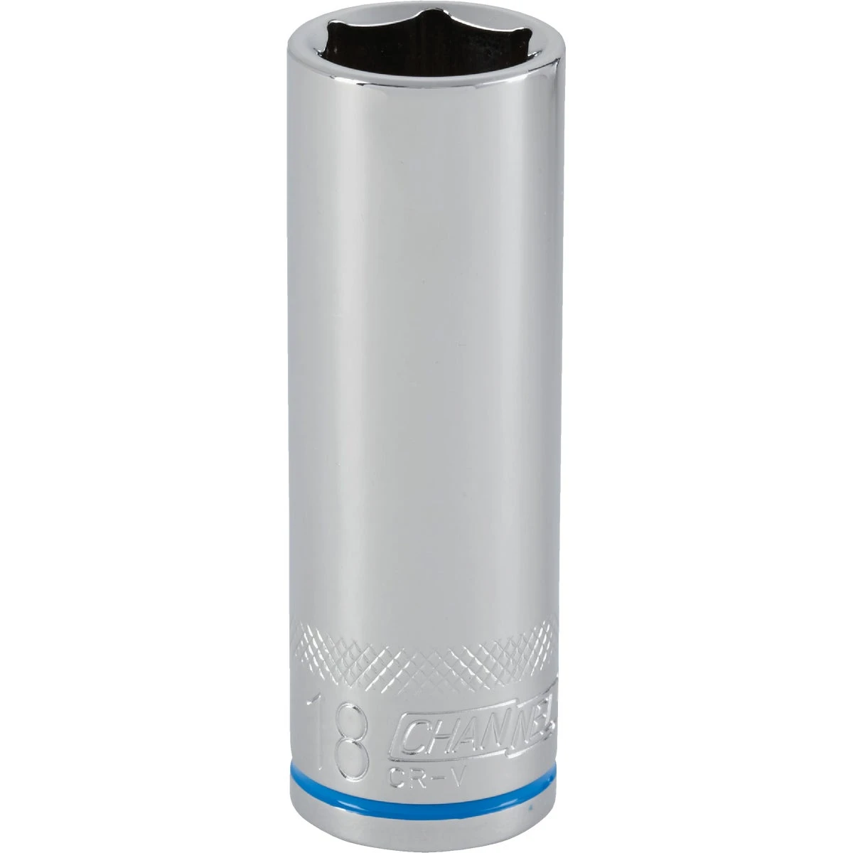 1/2 In. Drive 18 Mm 6-point Deep Metric Socket - Chrome Vanadium Steel