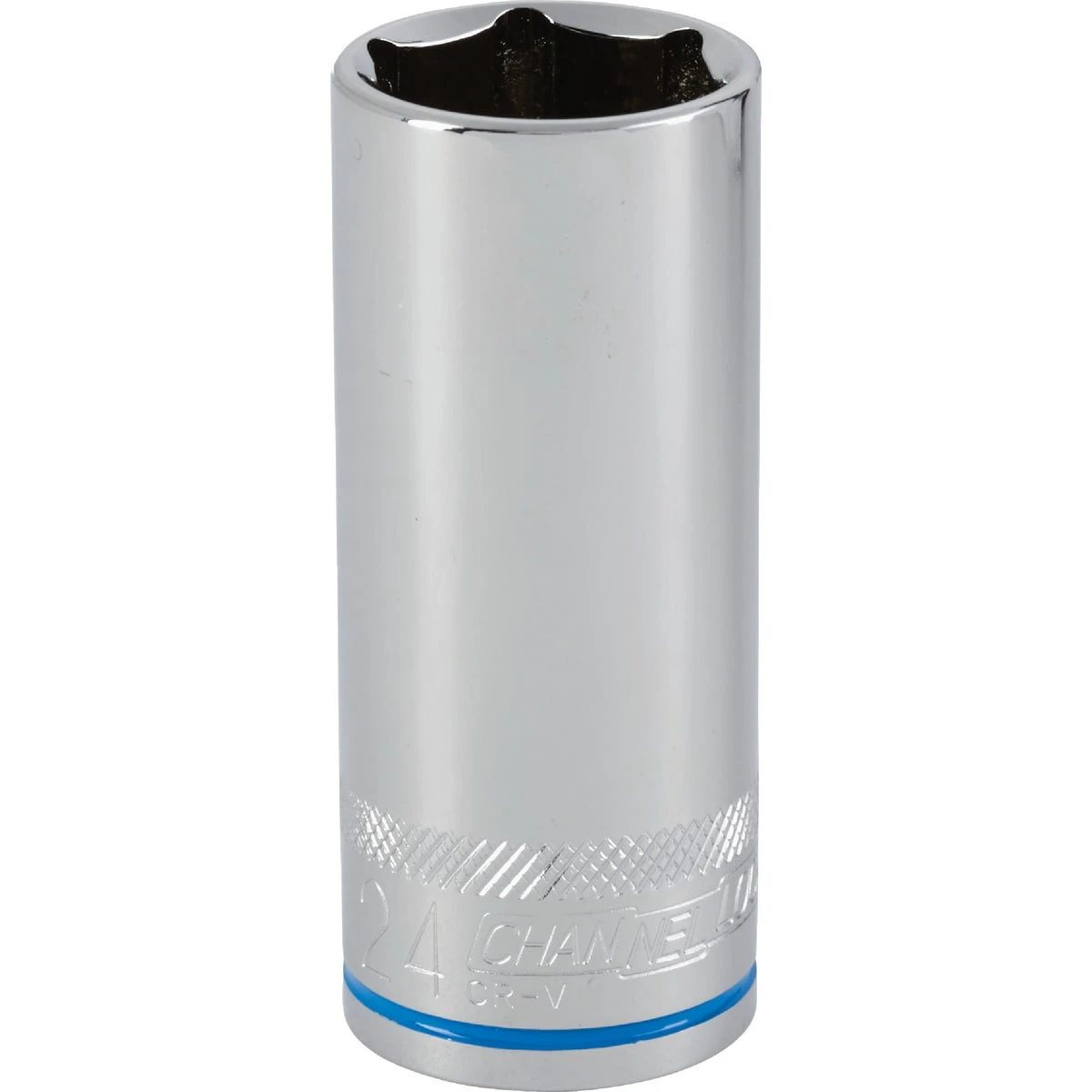 1/2 In. Drive 24 Mm 6-point Deep Metric Socket - Chrome Vanadium Steel