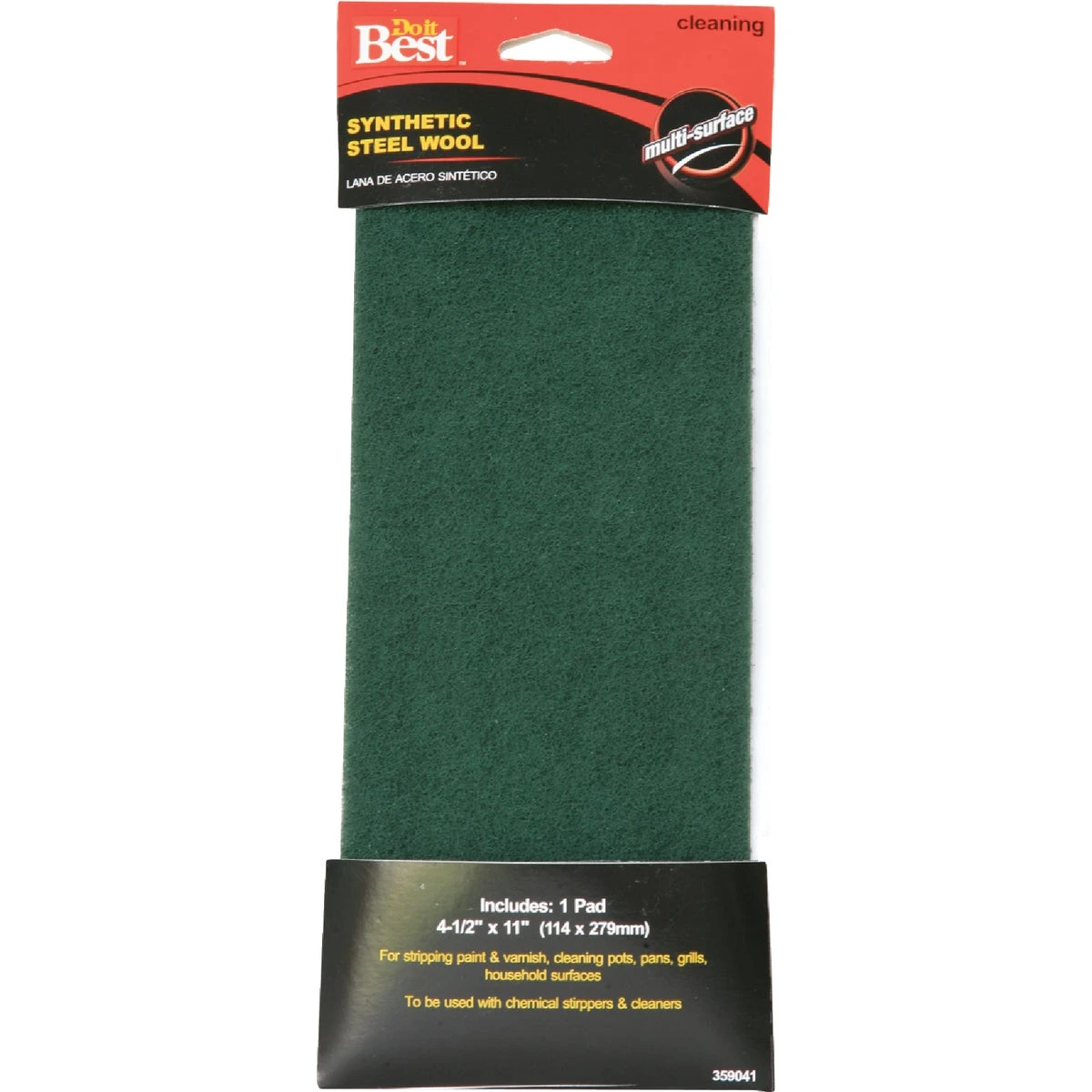 4-3/8 In. X 11 In. Paint Stripping Pad - Durable Nonwoven Synthetic Material