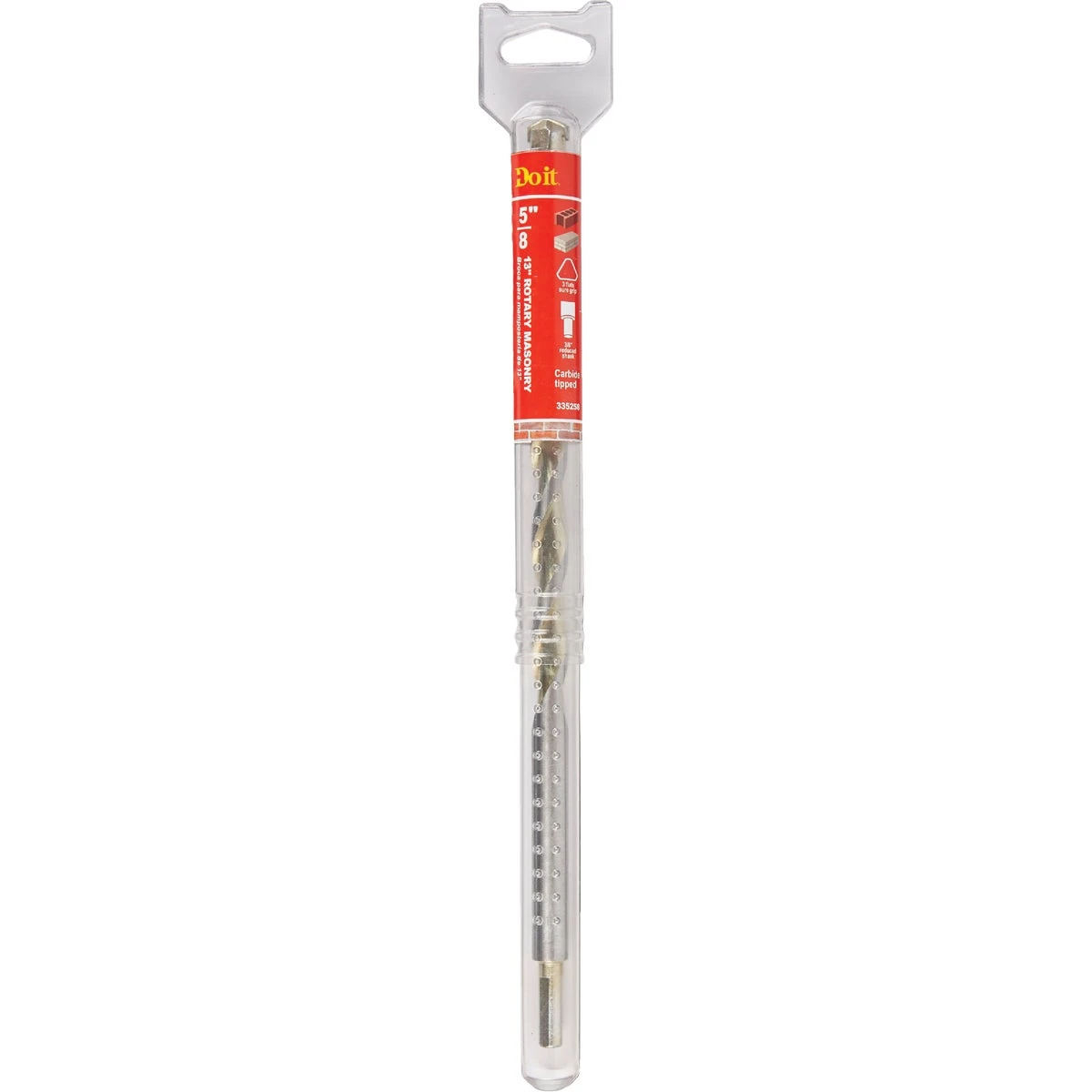 5/8 In. X 13 In. Rotary Masonry Drill Bit - High Quality Zinc Finish