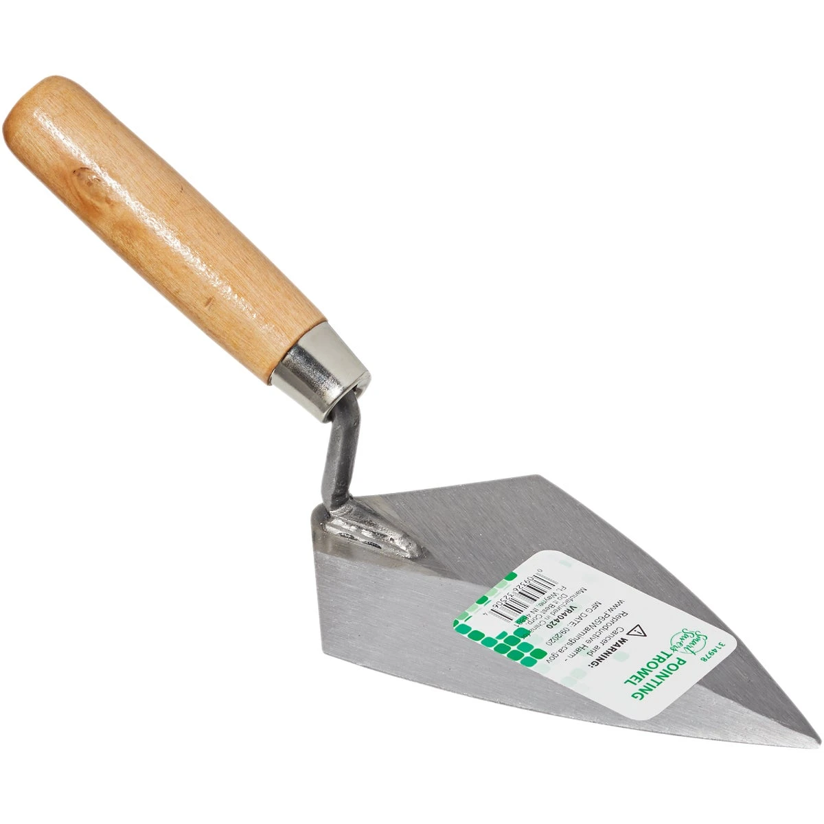 15 Cm X 8.5 Cm Pointing Trowel With Durable Steel Blade And Wood Handle