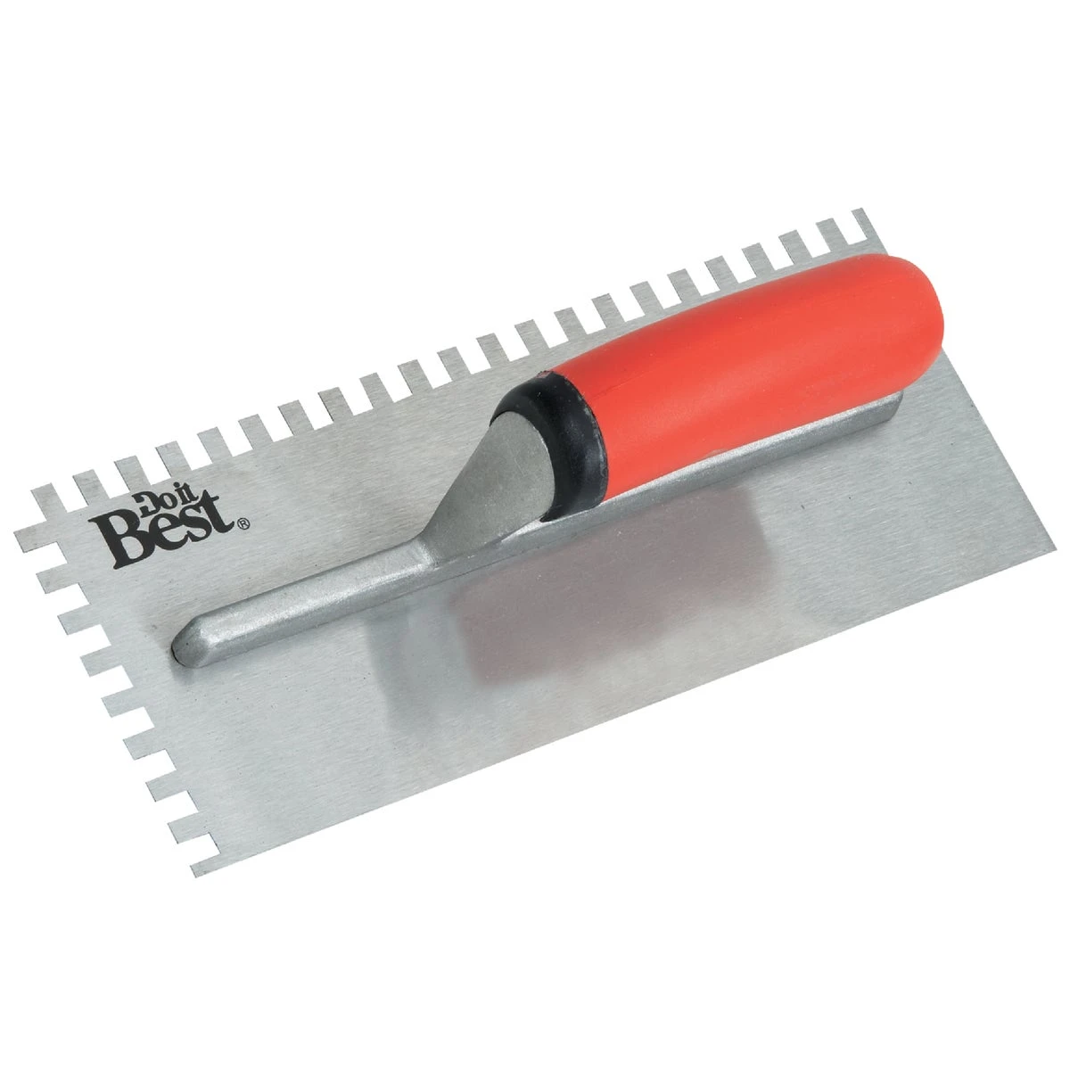 3/8 Inch Square Notched Trowel With Ergonomic Handle