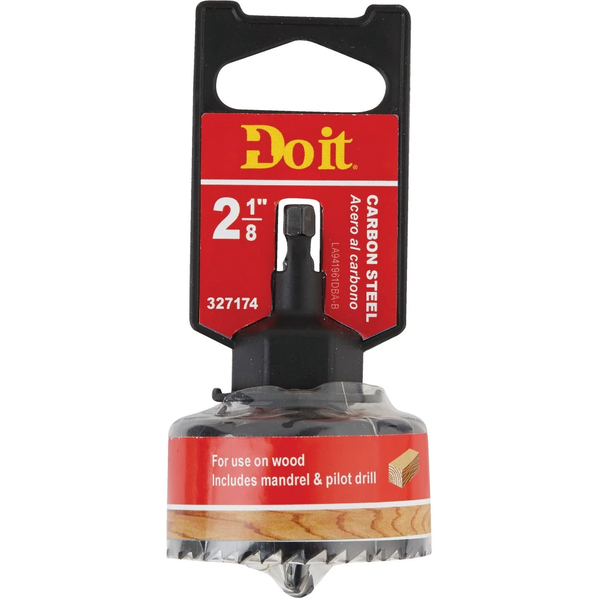2-1/8 In. Carbon Steel Hole Saw With Mandrel For Wood And Plastic