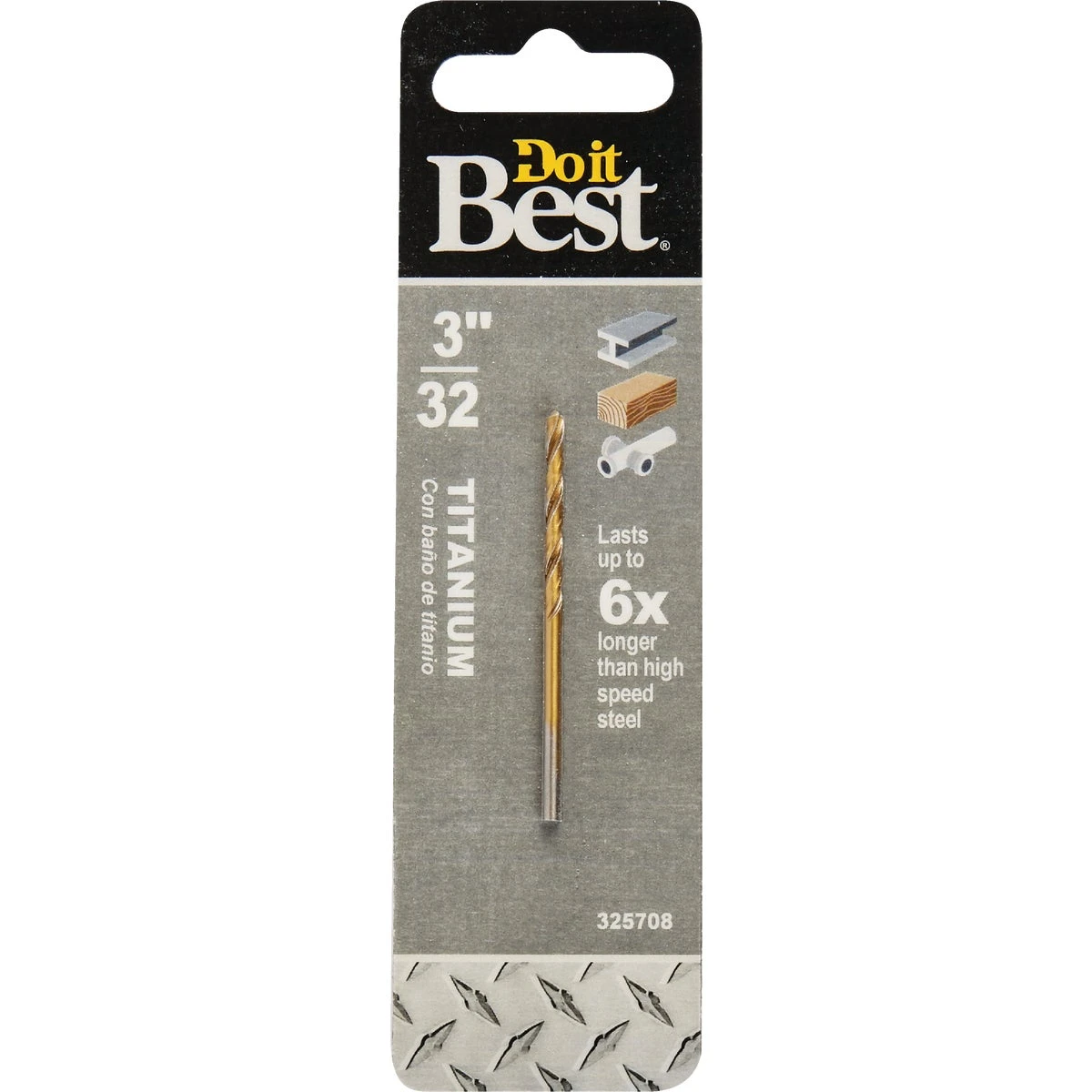 3/32 Inch Titanium Drill Bit - 2-1/4 Inch Length, 135 Degree Tip Angle