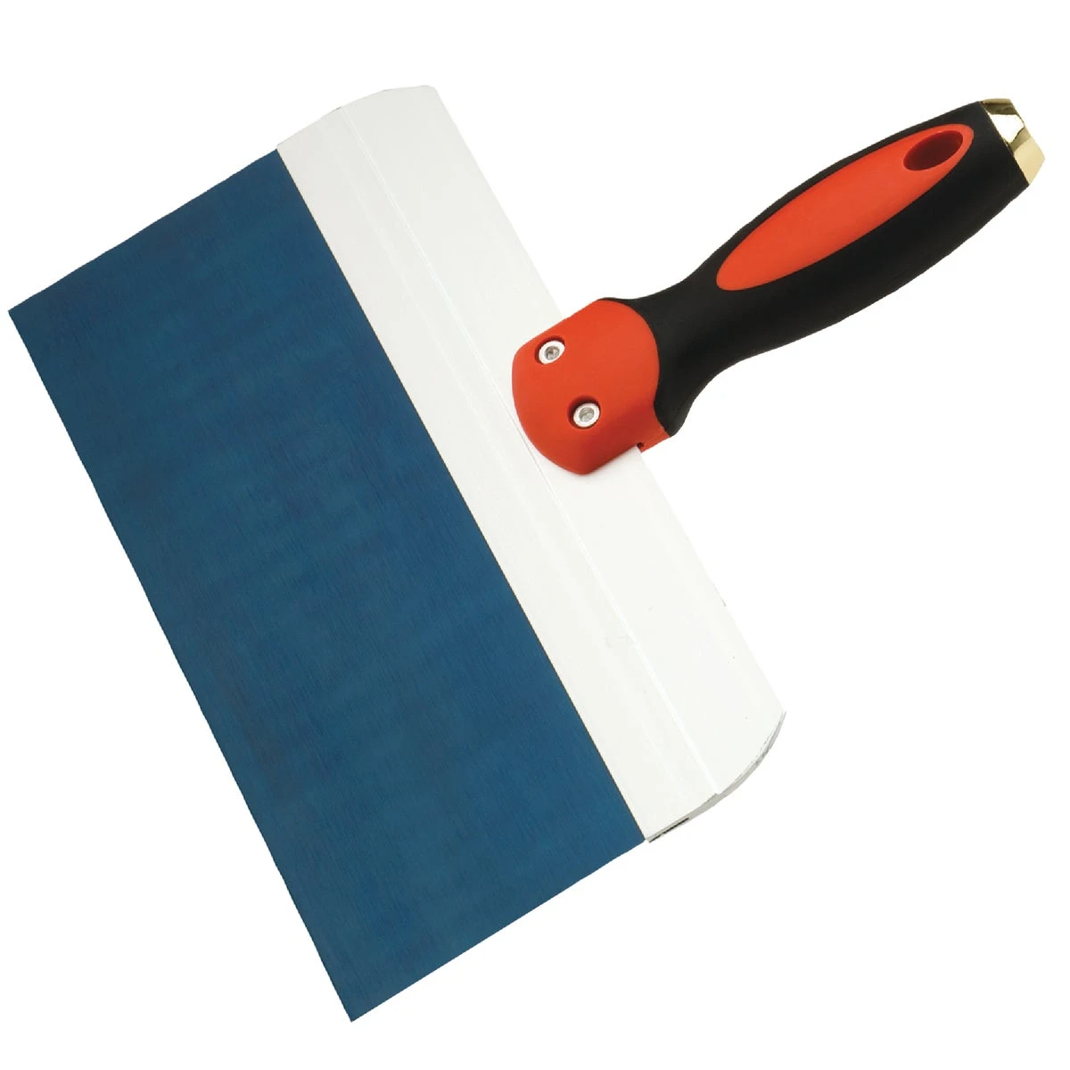 10 Inch Ergo Blue Steel Taping Knife With Aluminum Backing Plate