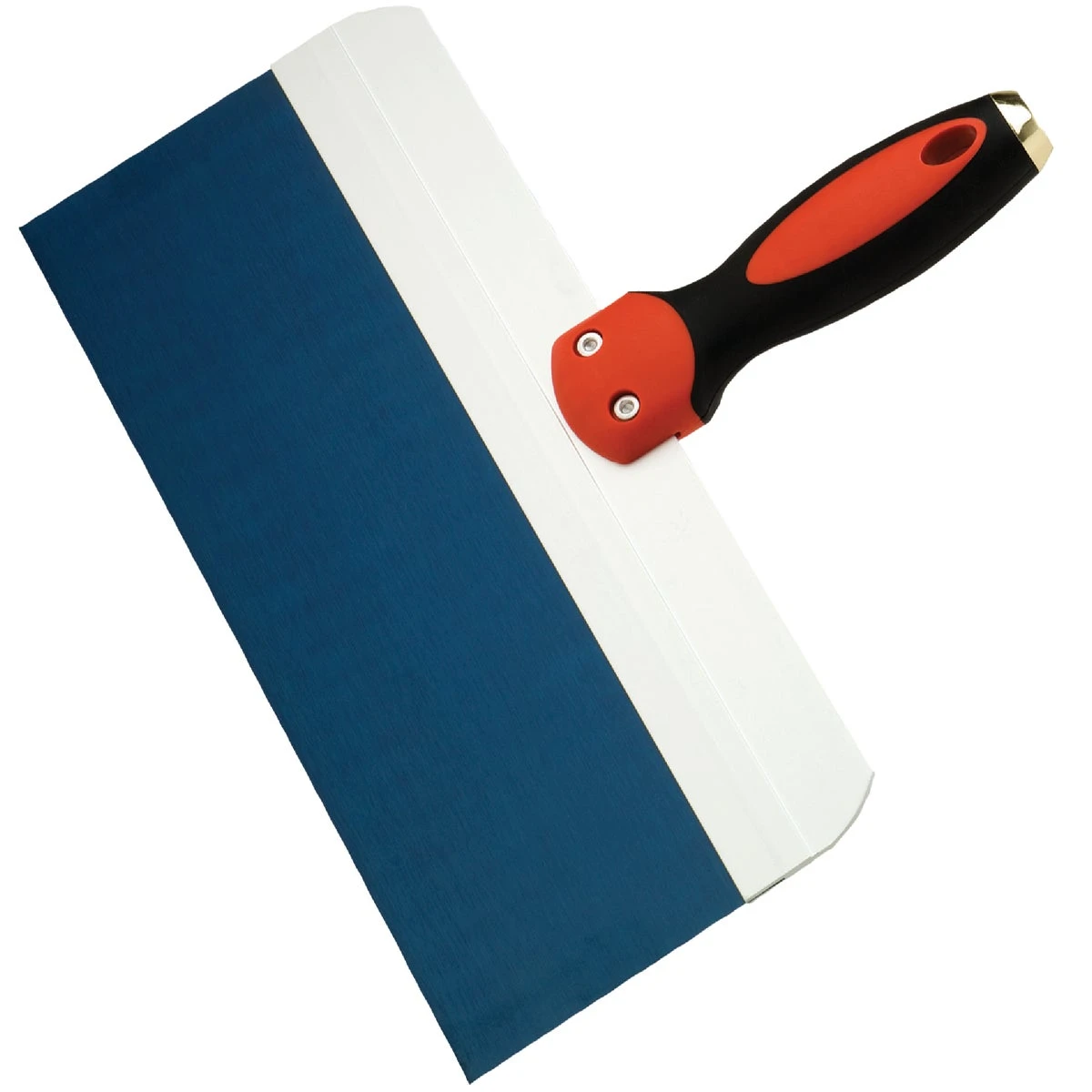 12 Inch Ergo Blue Steel Taping Knife With Aluminum Backing Plate
