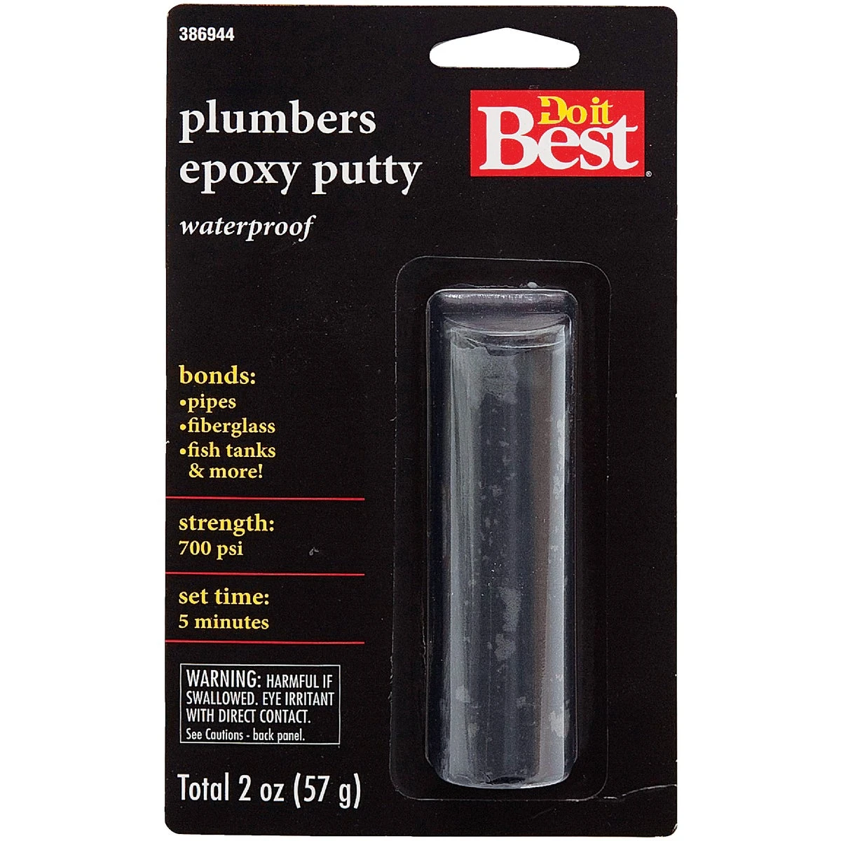 2 Ounce Plumbers Epoxy Putty For Quick Leak Repairs