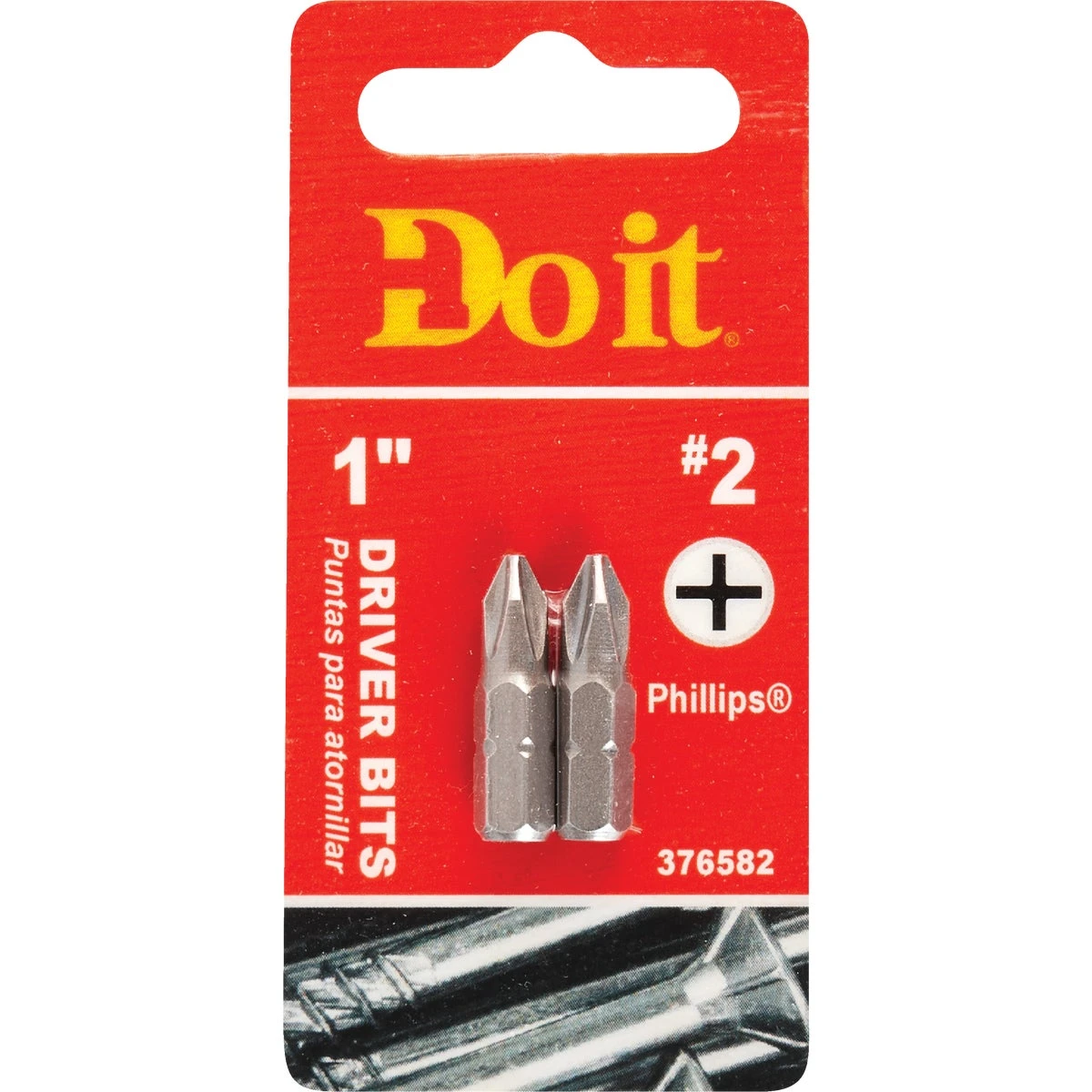 #2 Phillips 1 In. Insert Screwdriver Bit (2-pack) - Cryo-temp Hardened, 1/4" Hex Shank