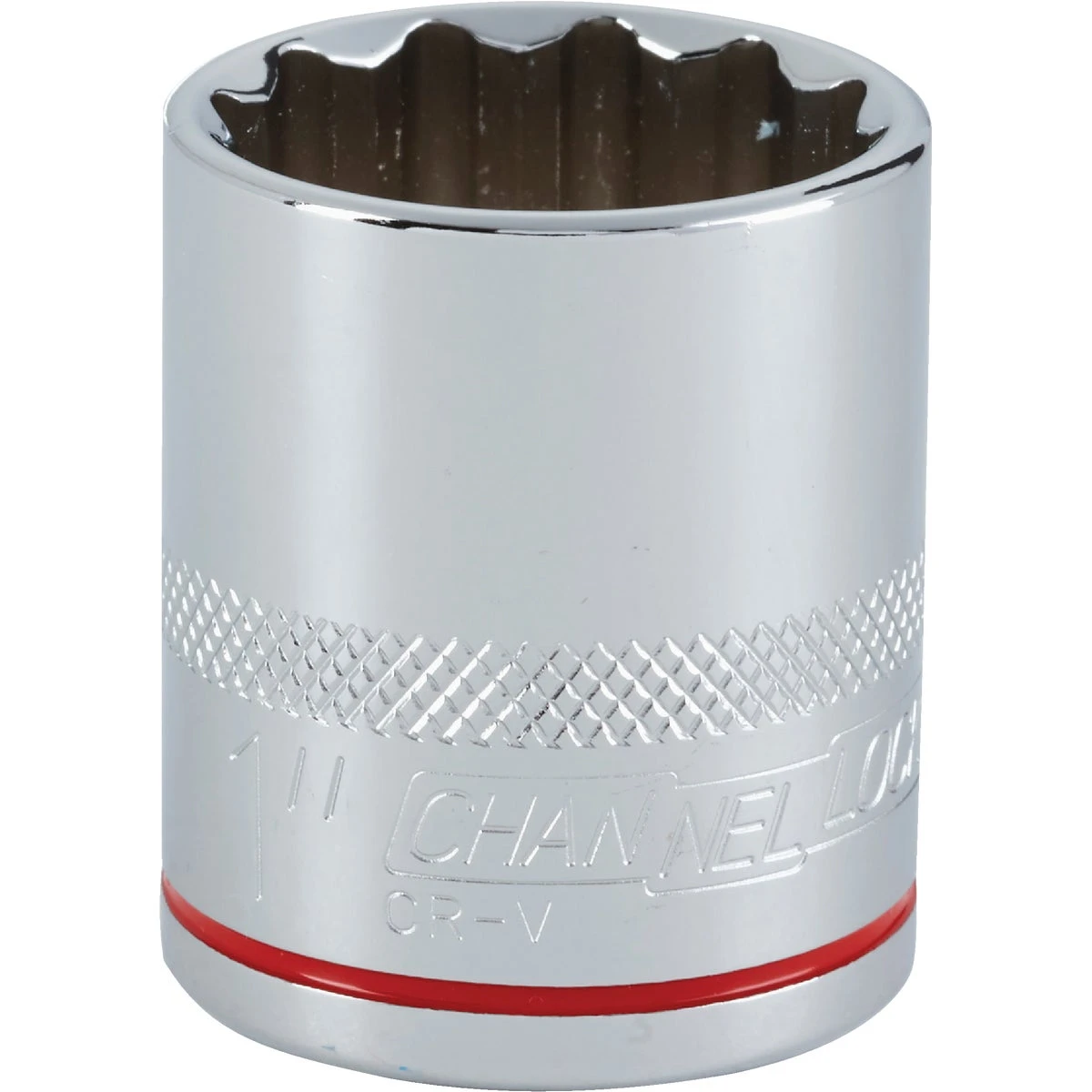 1/2 In. Drive 1 In. 12-point Shallow Standard Socket - Chrome Vanadium Steel