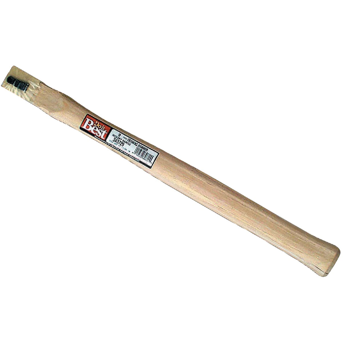 18 Inch Straight Hickory Claw Hammer Handle With Wood And Steel Wedges