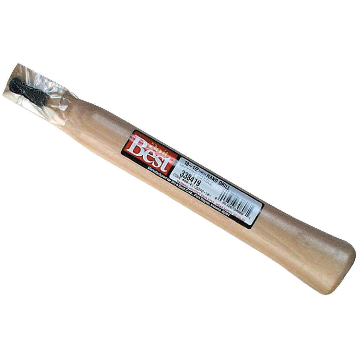 1-1/2 In. Straight Hickory Hand-drilling Hammer Handle With Wedges