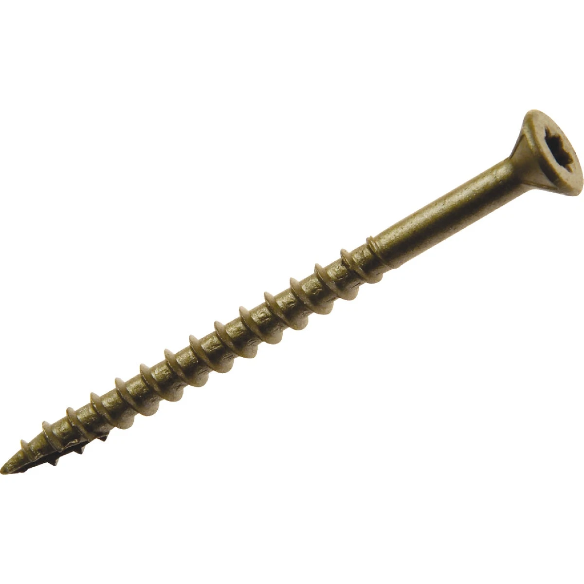 #8 X 2 In. Gold Star Bugle-head Wood Exterior Screw With Polymer Coating