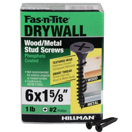 48855 Smart Thread Drywall Screw 6" X 1-5/8" #2 Phillips 190 Pieces