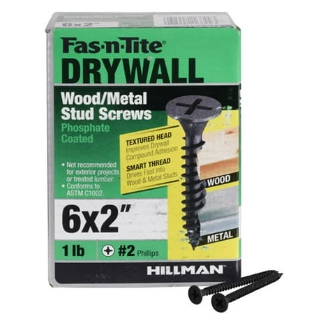 48858 Smart Thread Drywall Screw 6" X 2" #2 Phillips 1-lb Box 166 Pieces