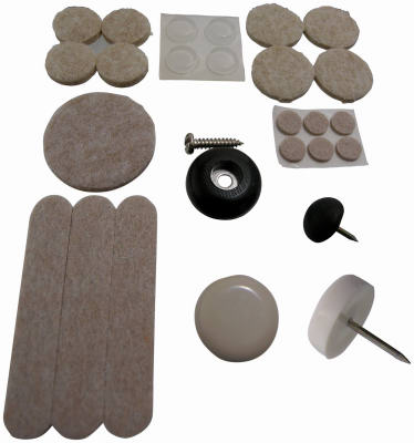 180-piece Felt Gard Pad And Strip Kit For Furniture And Floors
