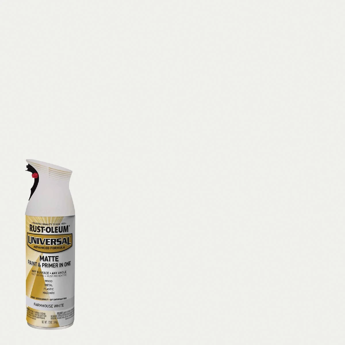 Universal 12 Oz. Matte Farmhouse White Enamel Spray Paint - Oil-based