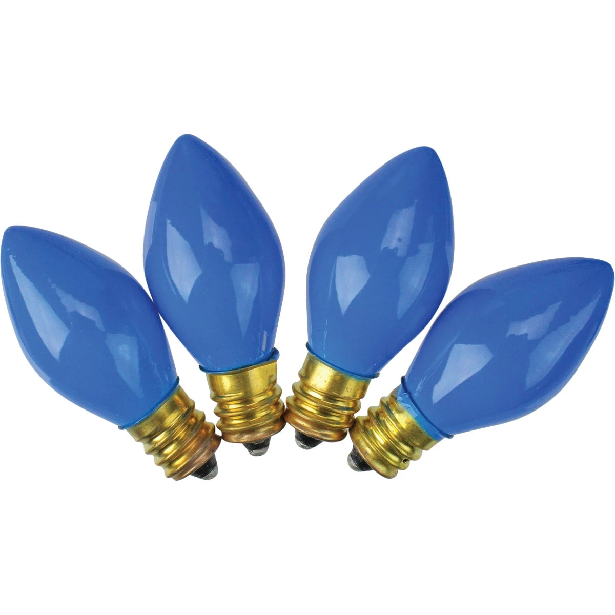 Home Impressions C7 Blue Ceramic 125V Replacement Light Bulb (4-Pack)