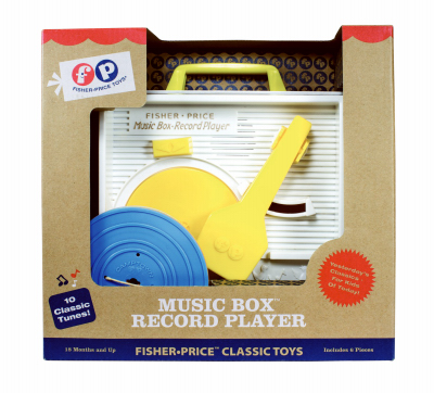 Classic Record Player With 5 Playable Records For Kids